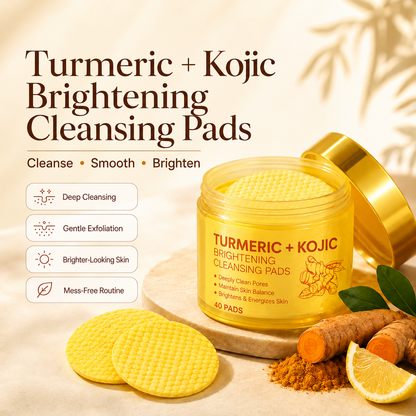 Turmeric + Kojic Brightening Cleansing Pads