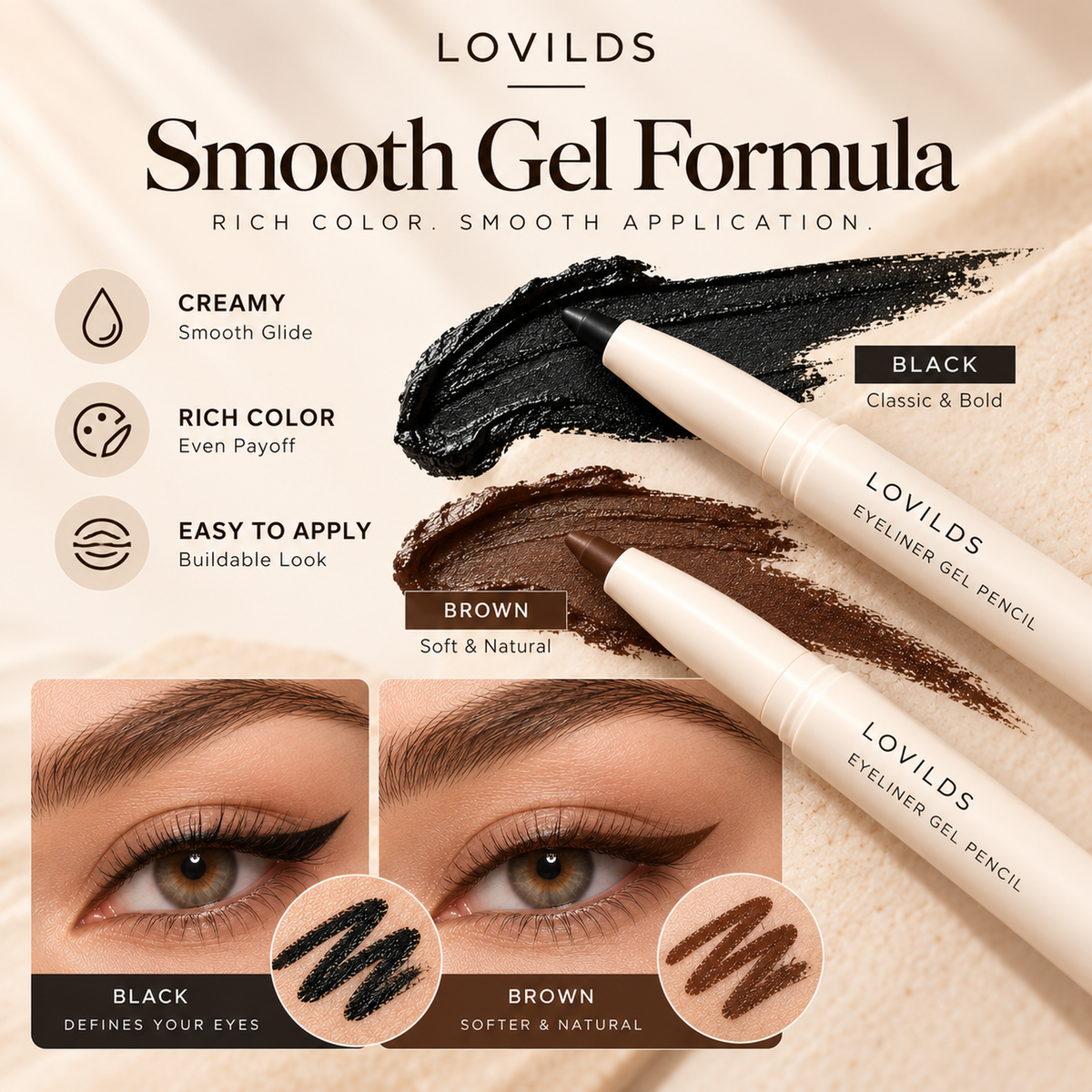 LOVILDS™ Precision Gel Eyeliner Duo