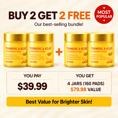 Turmeric + Kojic Brightening Cleansing Pads