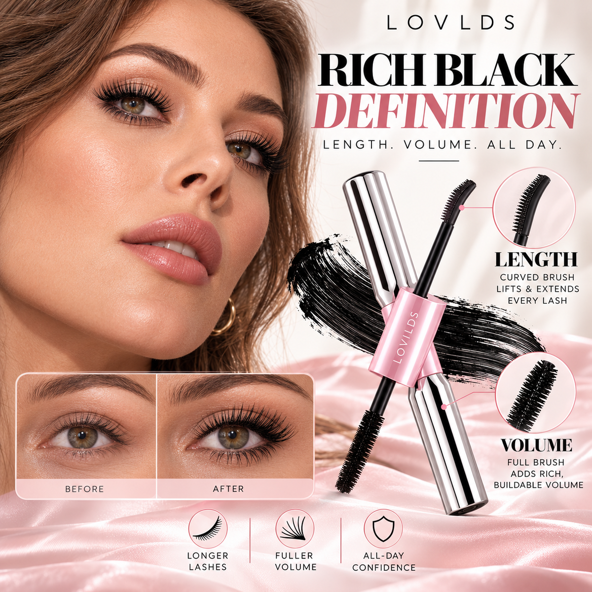 LOVILDS Length + Volume Mascara