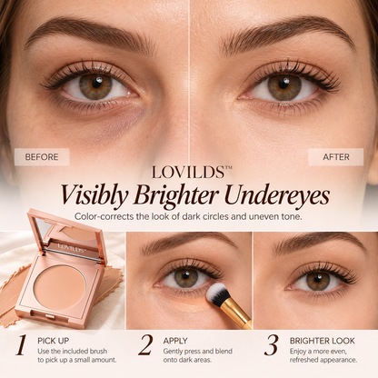 LOVILDS CC Undereye Corrector & Brush Set