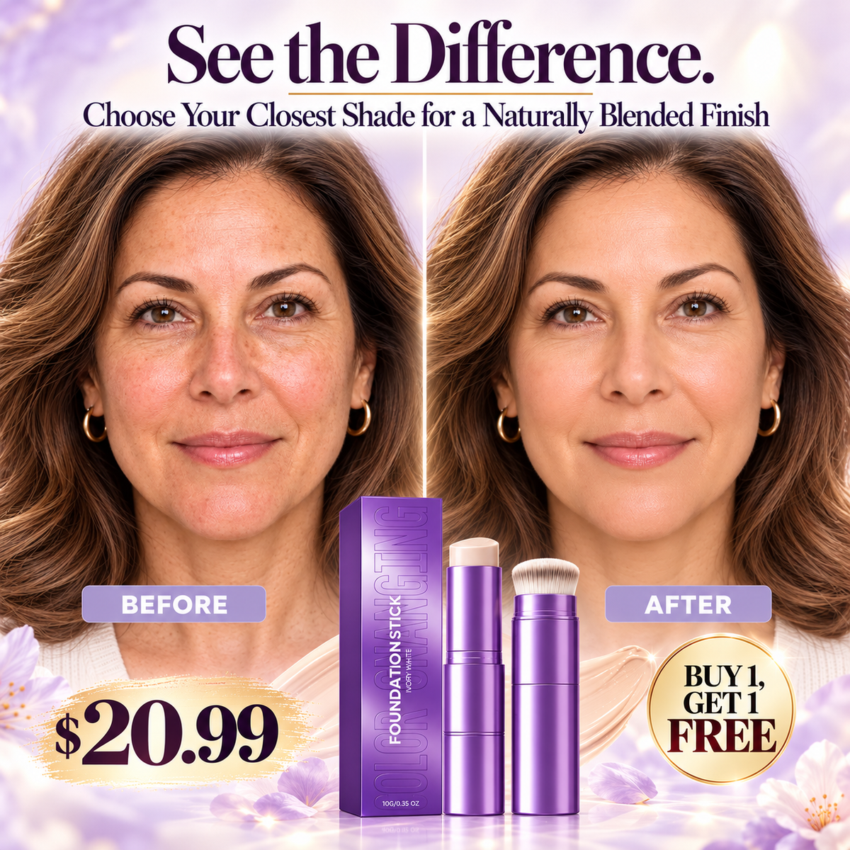 Seamless Blend 2-in-1 Color-Adjusting Foundation Stick