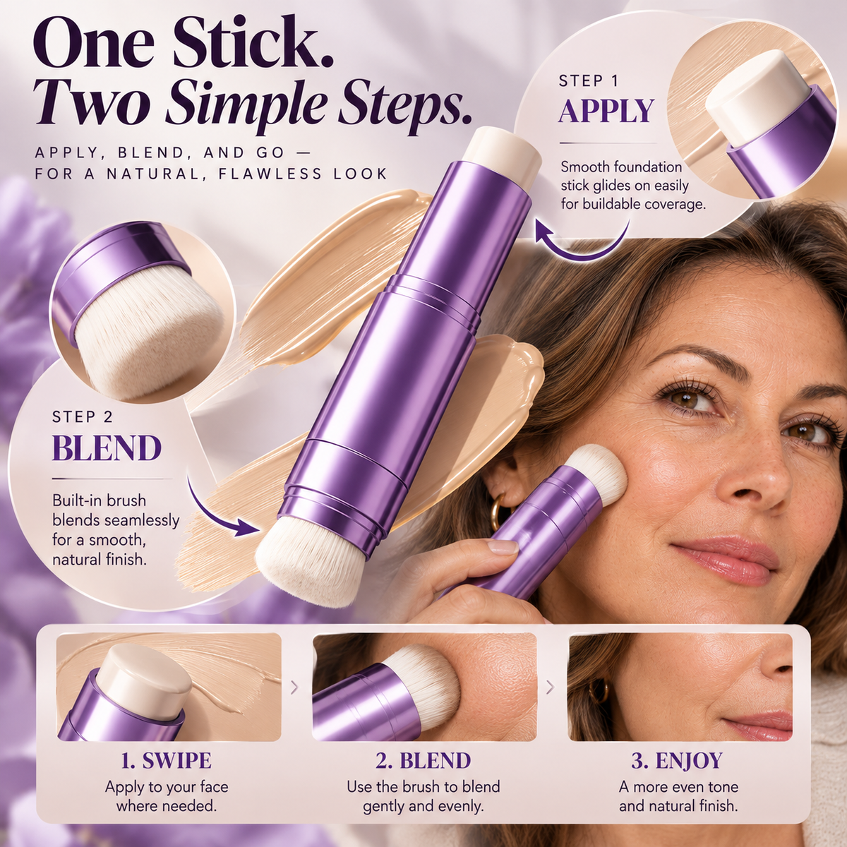 Seamless Blend 2-in-1 Color-Adjusting Foundation Stick