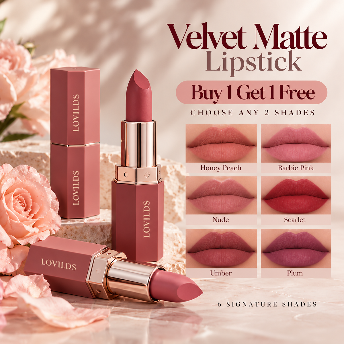 LOVILDS™ Velvet Matte Lipstick
