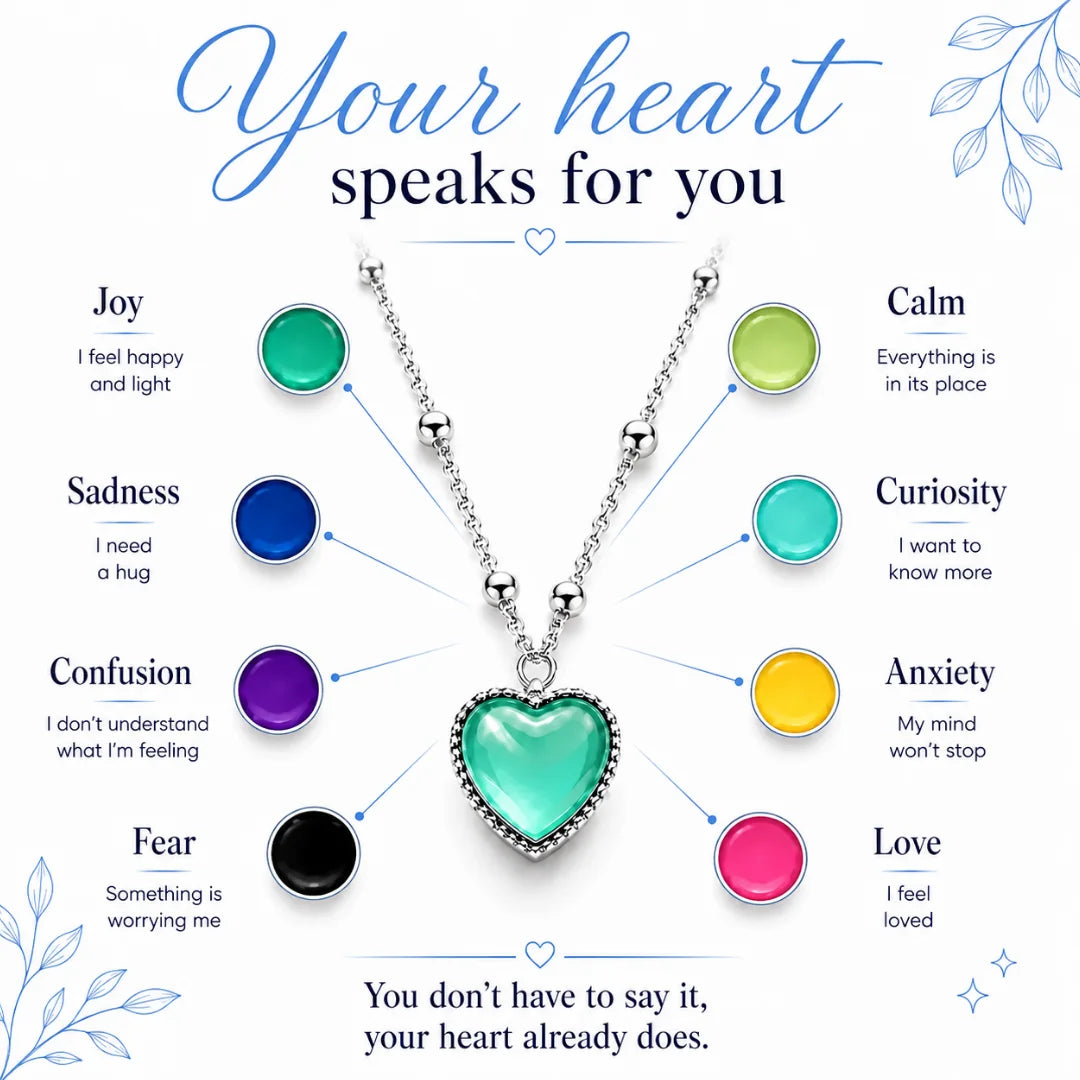 Color-Changing Mood Heart Necklace