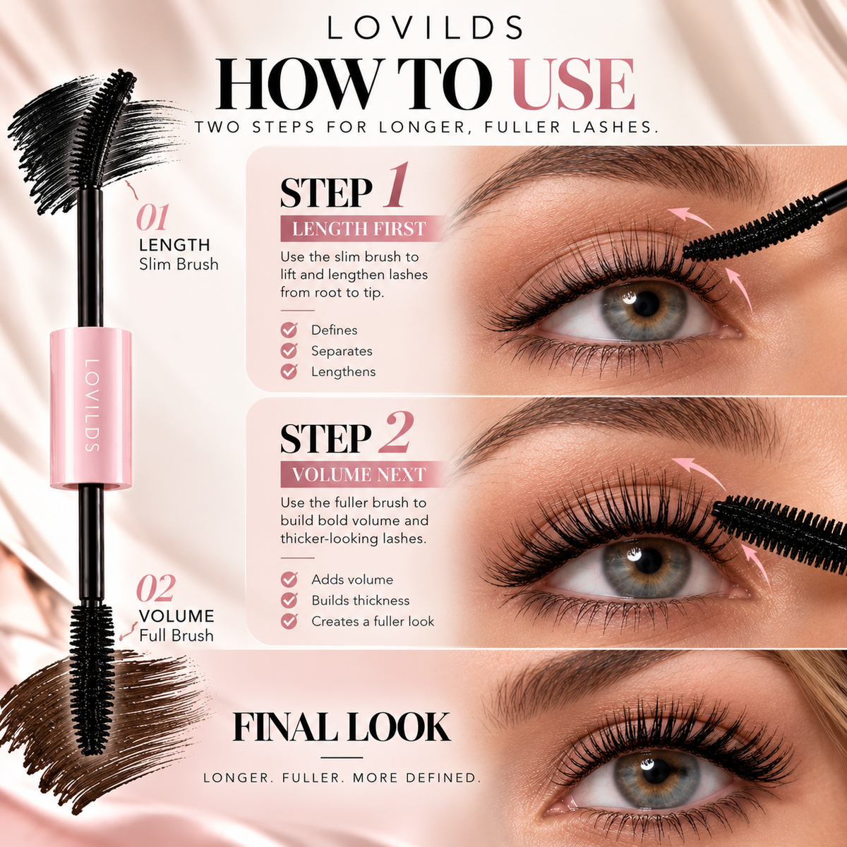 LOVILDS Length + Volume Mascara