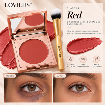 LOVILDS CC Undereye Corrector & Brush Set