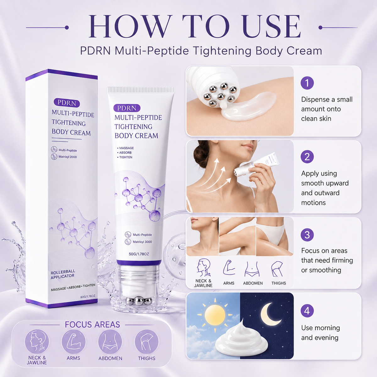 ✨ Instant Neck Lift Cream — 🧴 Infused with Retinol & Hyaluronic Acid | Firms the Neck, Reduces Wrinkles & Double Chin
